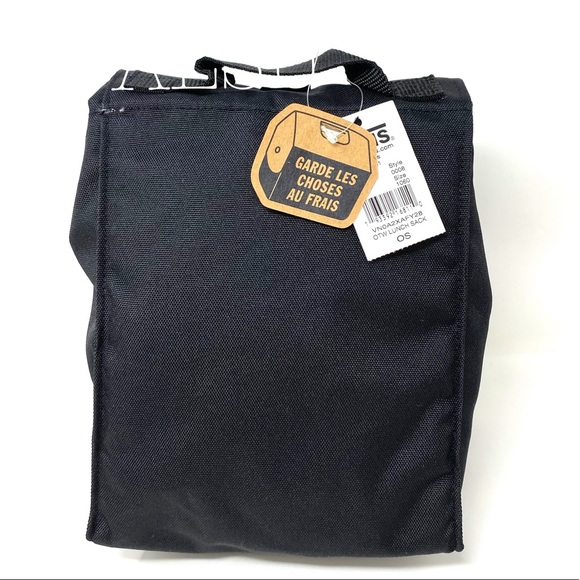 Vans Bags Vans Insulated Lunchbox Roll Top Lunch Box Black Poshmark